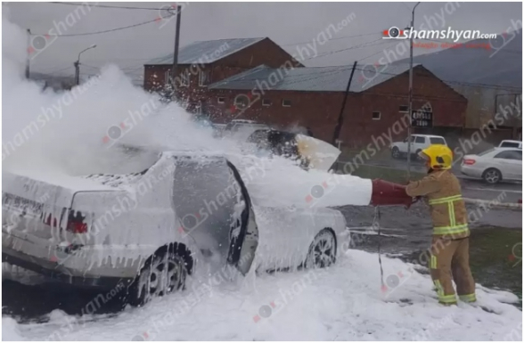 Արագածոտնում հրդեհ է բռնկվել «Volkswagen»-ում. կա տուժած